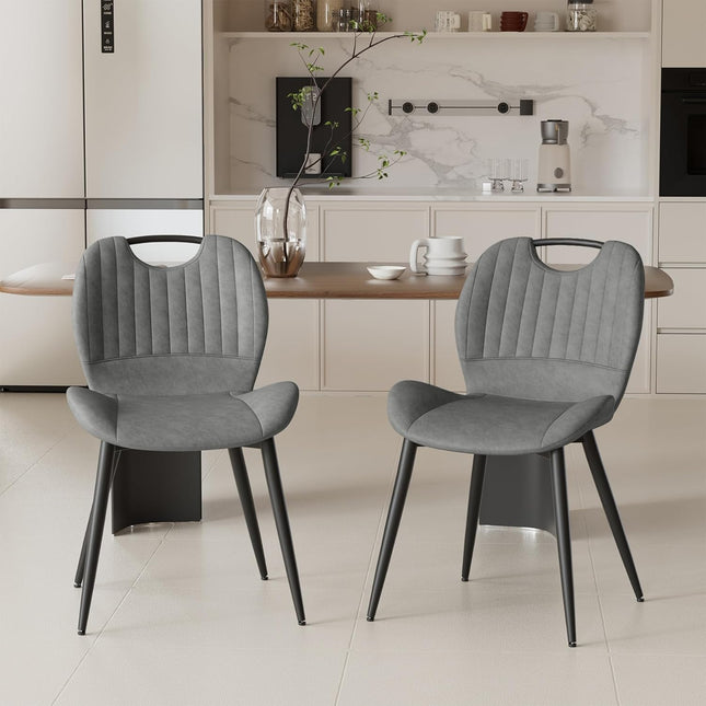 PU Material Dining Chairs Set of 6
