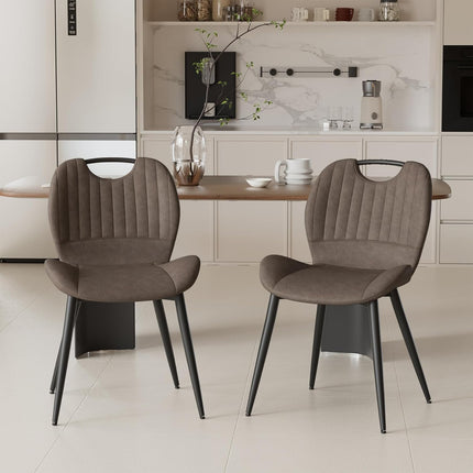 PU Material Dining Chairs Set of 6