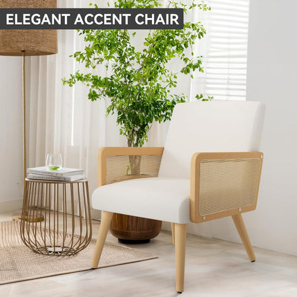 Rattan Arm Chair Accent Chair for Living Room