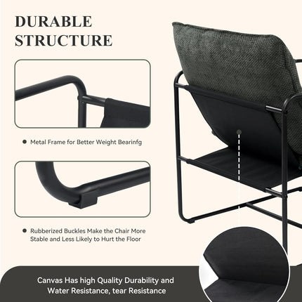 Upholstered Living Room Chairs with Cushions