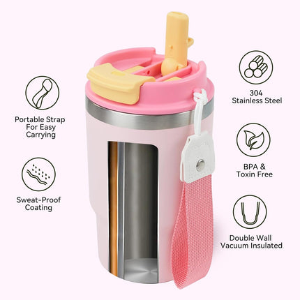 16oz Stainless Steel Vacuum Coffee Tumbler Leak-Proof with Lid