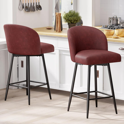 Counter Height Swivel Bar Stools Set of 4