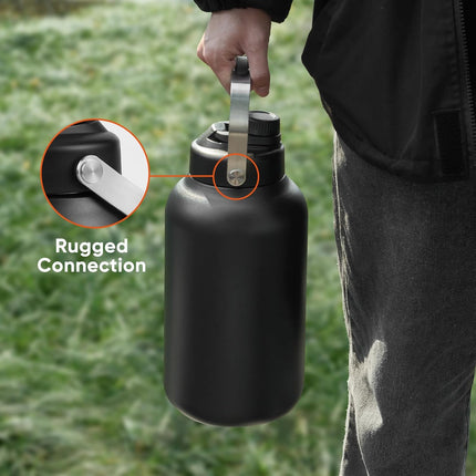 128oz Stainless Steel Insulated Water Jug Leak-Proof with Handle