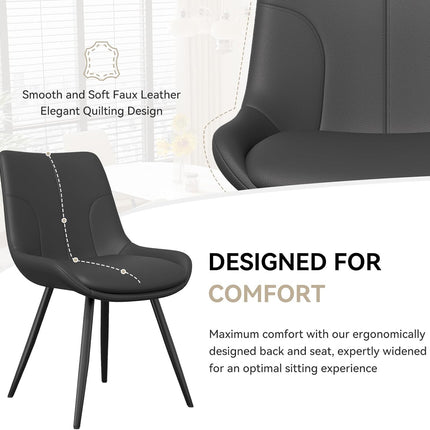 Upholstered Dining Chairs Set of 2