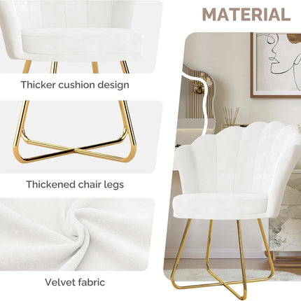 Modern Petal Backrest Accent Chair