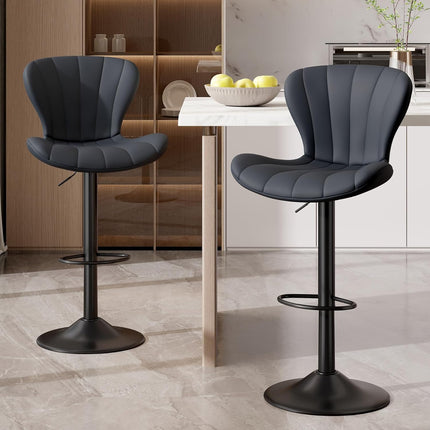 Modern Swivel Bar Chairs Set of 4