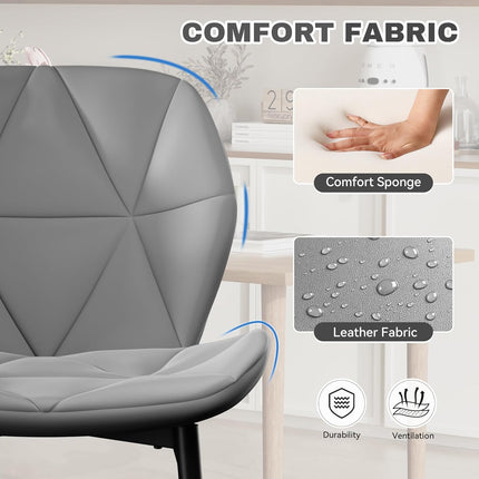 Modern Dining Chairs with Waterproof Surface Set of 2