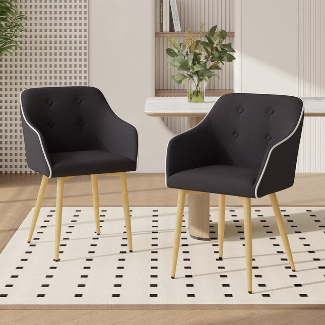 Mid-Century Modern Dining Chairs Set of 2