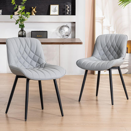 Mid Century Modern Kitchen Dining Chairs Set of 2