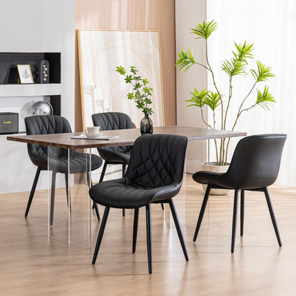 Mid Century Modern Kitchen Dining Chairs Set of 2