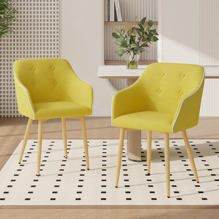 Mid-Century Modern Dining Chairs Set of 2