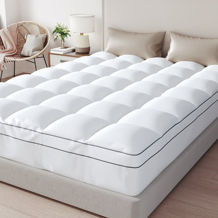 Full-Size Memory Foam Mattress Topper 4" Dual-Layer