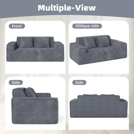 75" Corduroy Loveseat Sofa