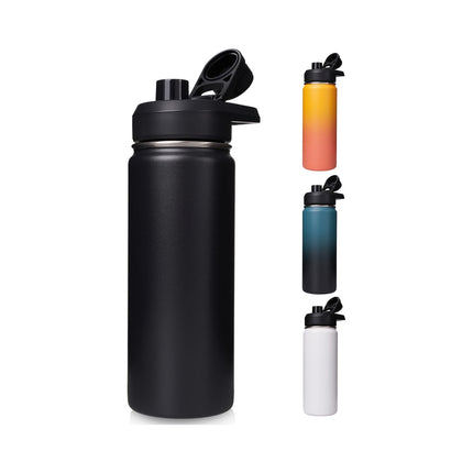 24oz Stainless Steel Insulated Water Bottle Wide Mouth with Handle