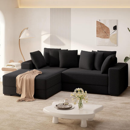 111‘’ Sectional Cloud Couches with L Shaped Chaise