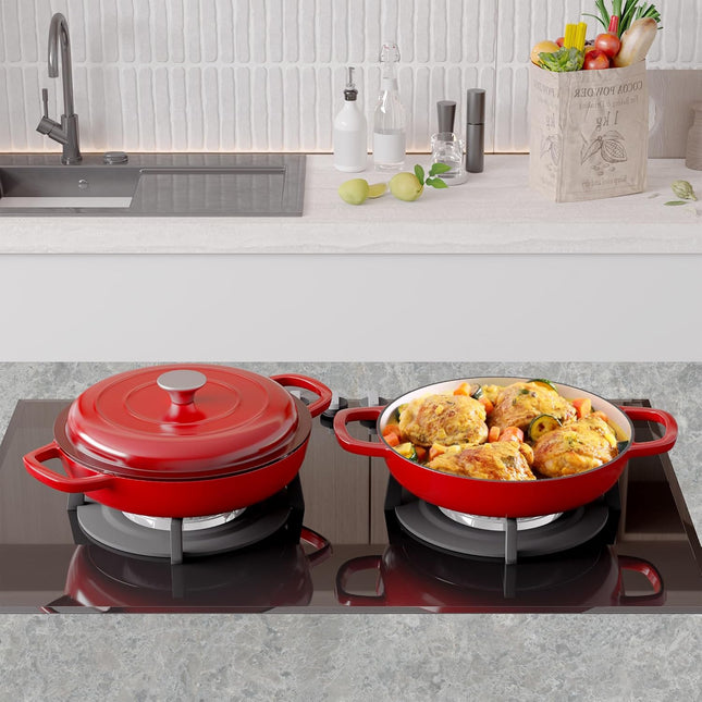 3 Quart Enameled Cast Iron Dutch Oven