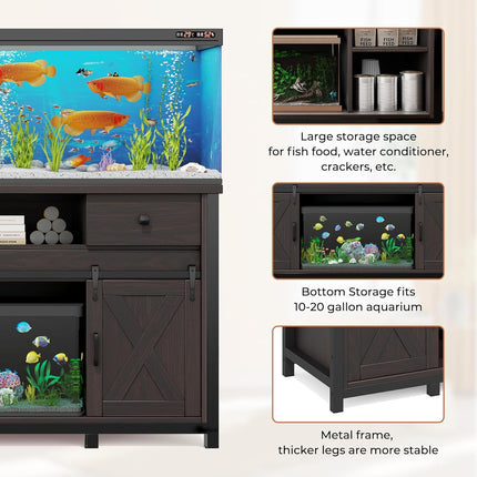 75-120 Gallon Fish Tank Stand with Power Outlet