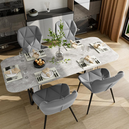 Modern Dining Chairs with Waterproof Surface Set of 2