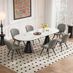 Light Gray (Leather) / Set of 6