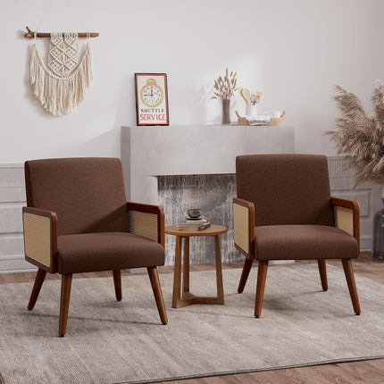 Rattan Arm Chair Accent Chair for Living Room