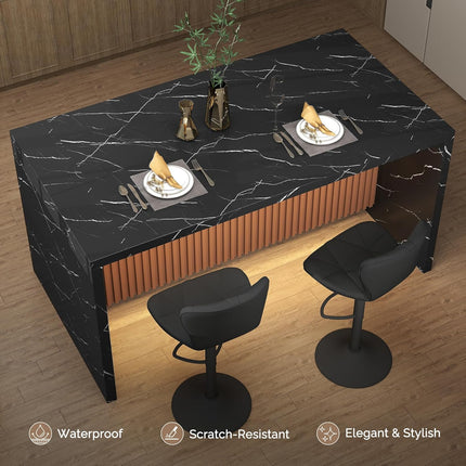 63" Large Modern Rectangle Dining Table for 4-6 People