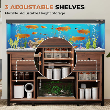 75-120 Gallon Fish Tank Stand with Power Outlet