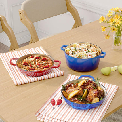 3 Quart Enameled Cast Iron Dutch Oven