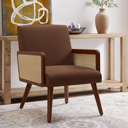 Rattan Arm Chair Accent Chair for Living Room