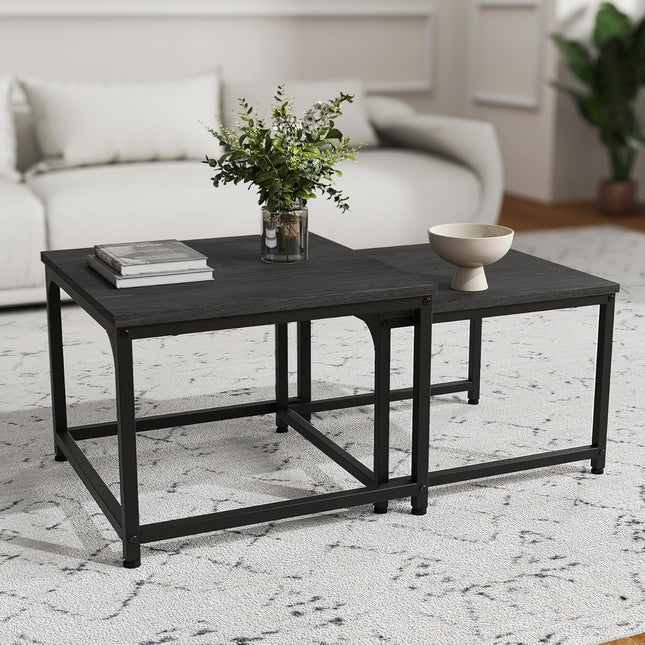 Square Nesting Coffee Table Set