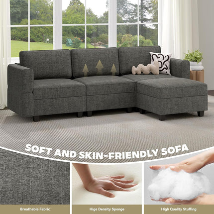 37" Armchair with Pillows