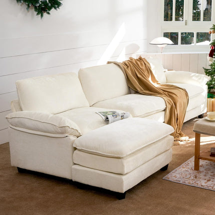 118" Modular Comfy Cloud Sectional Sofa
