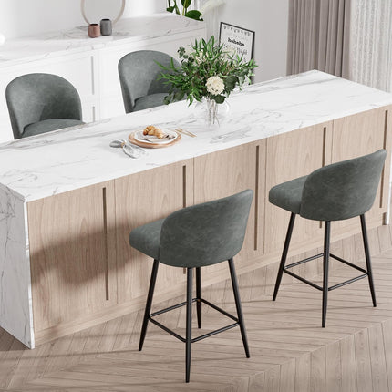 Counter Height Swivel Bar Stools Set of 4