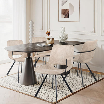 Leather Dining Chairs Set of 2