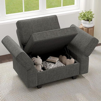 37" Armchair with Pillows