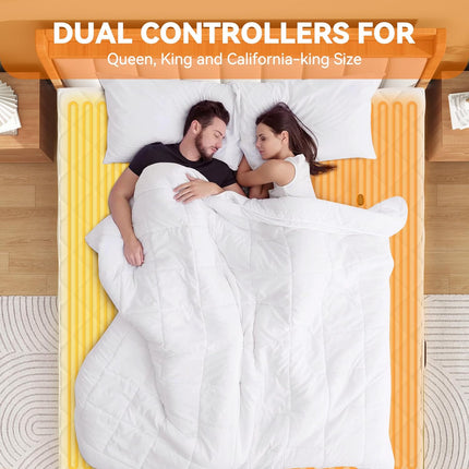 Full-Size Heated Mattress Pad 10 Heat Settings Auto Shut-Off