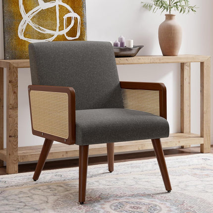 Rattan Arm Chair Accent Chair for Living Room