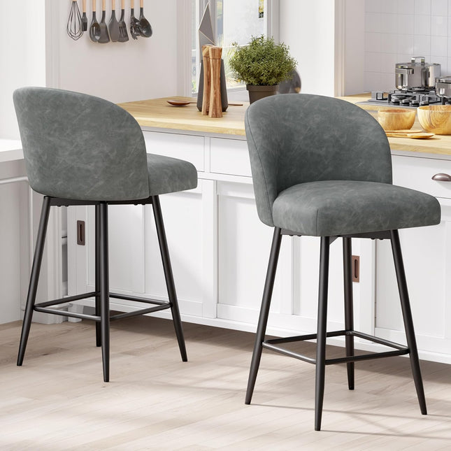 Counter Height Swivel Bar Stools Set of 4