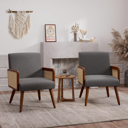 Rattan Arm Chair Accent Chair for Living Room