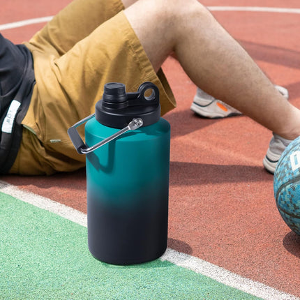 128oz Stainless Steel Insulated Gallon Water Bottle Leak-Proof Sweat-Free