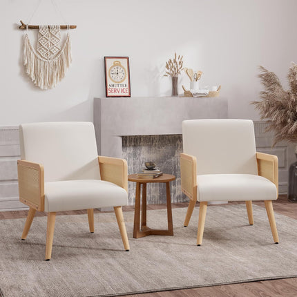 Rattan Arm Chair Accent Chair for Living Room