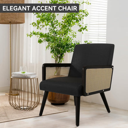 Rattan Arm Chair Accent Chair for Living Room