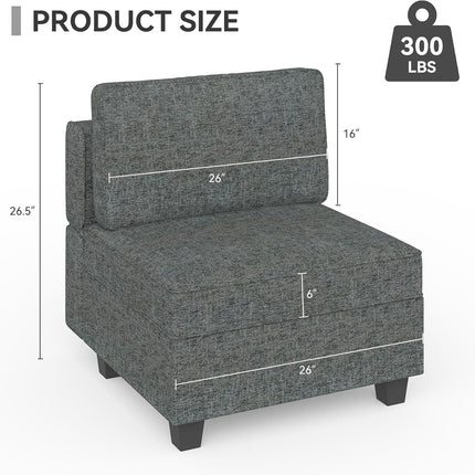 37" Armchair with Pillows