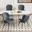 Charcoal Gray (Leather) / Set of 4