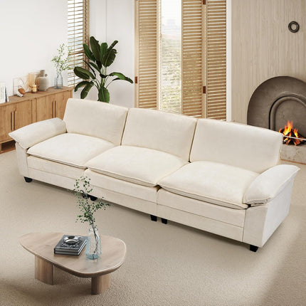 118" Modular Comfy Cloud Sectional Sofa