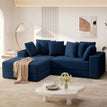Blue / L Shape-Left Chaise