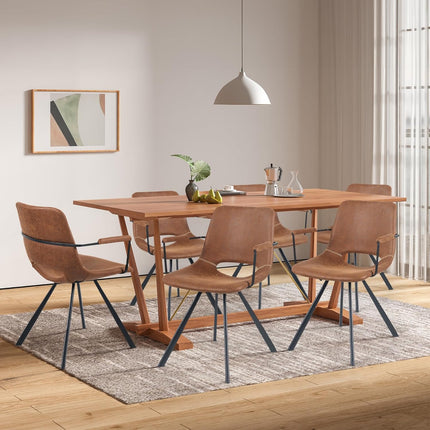 Leather Dining Chairs Set of 2