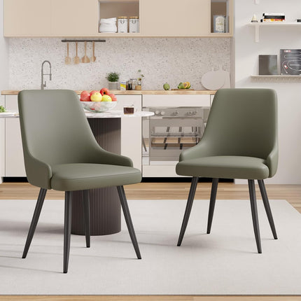 Modern Thick Cushion Dining Chairs Set of 6