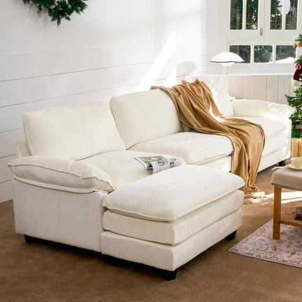 118" Modular Comfy Cloud Sectional Sofa
