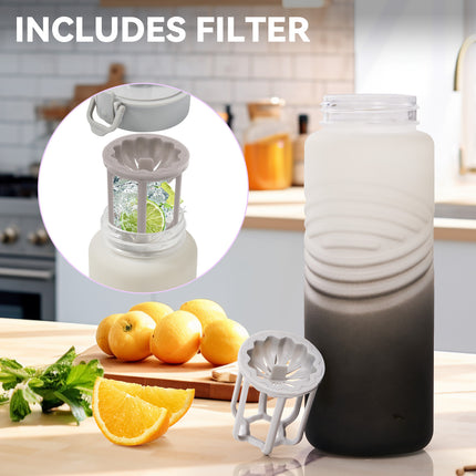 32oz BPA-Free Water Bottle Leak-Proof with Handle & Fruit Infuser