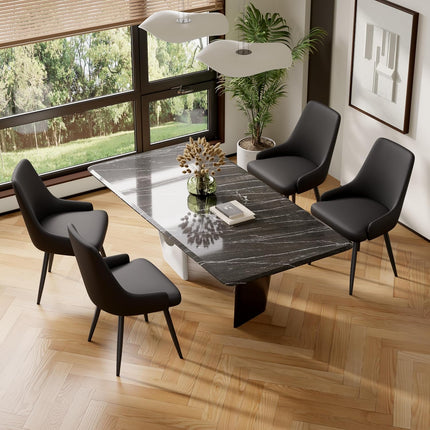 Modern Thick Cushion Dining Chairs Set of 6